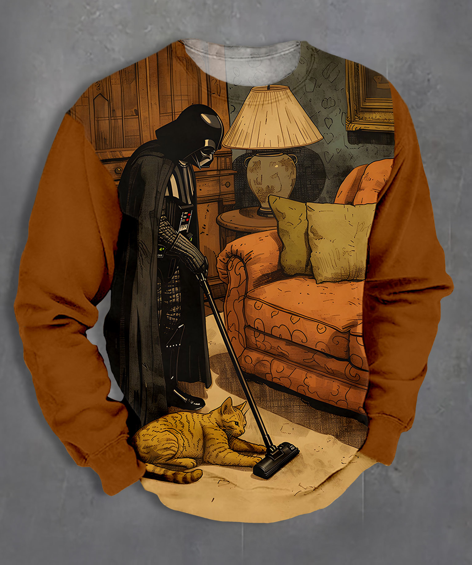 Men's Casual Classic Movie Graphic Long Sleeve Sweater