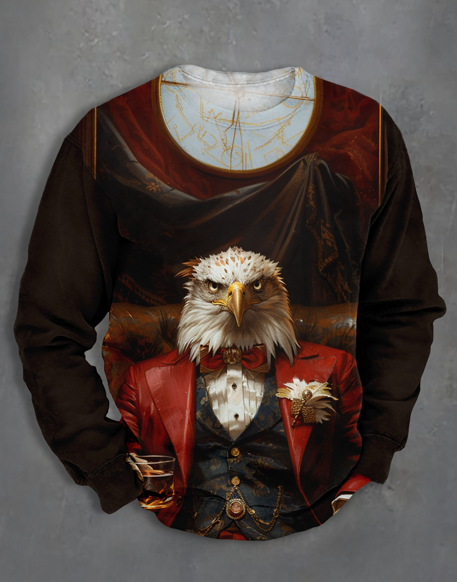 Men's Casual Classic Movie Graphic Long Sleeve Sweater