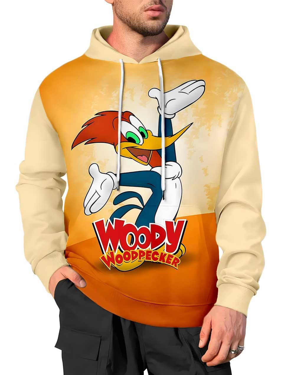 Men's Casual Art Cartoon Graphic Hoodie