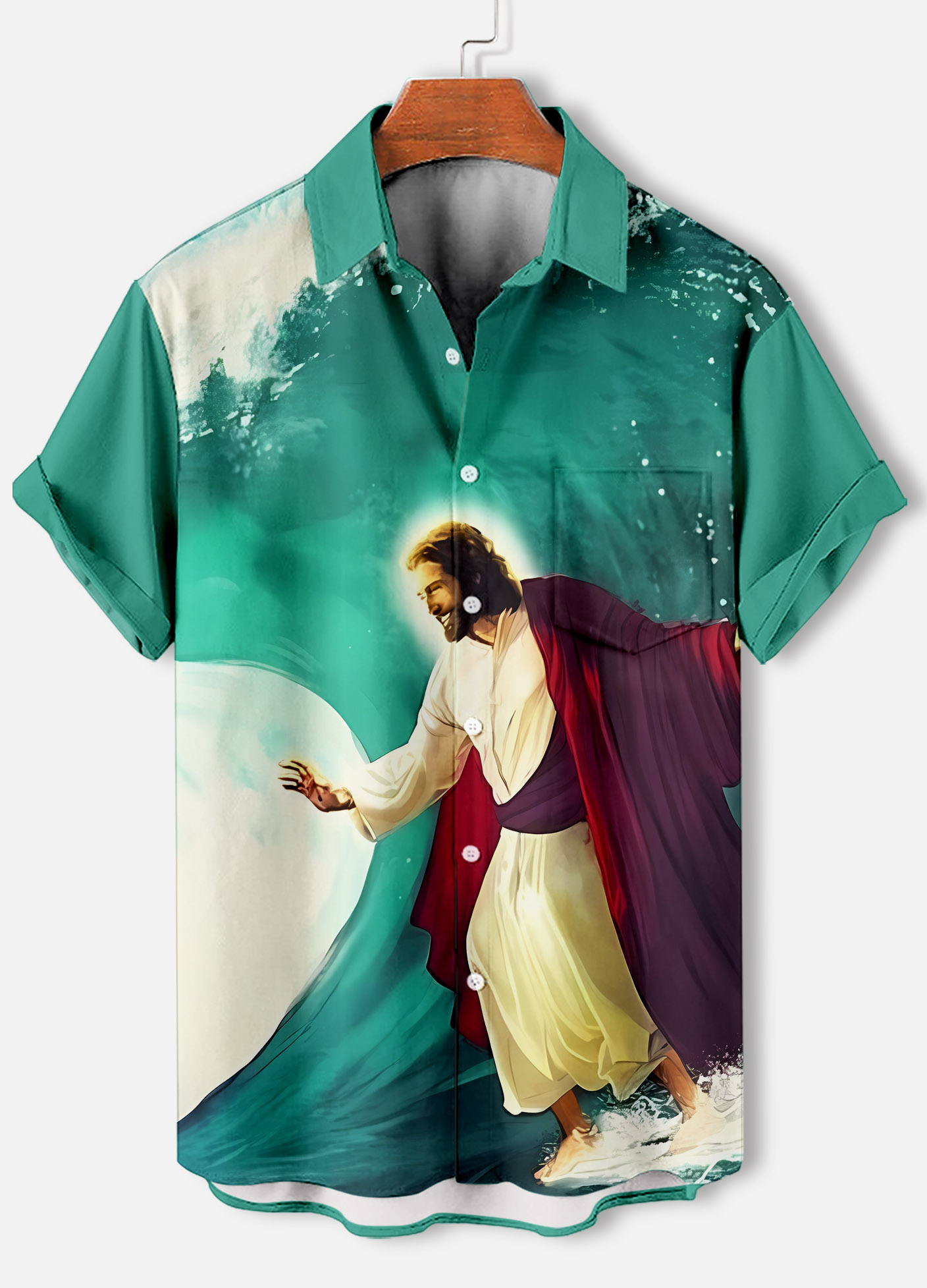 Men's Short Refreshing elegant hawaii Sleeve Shirt