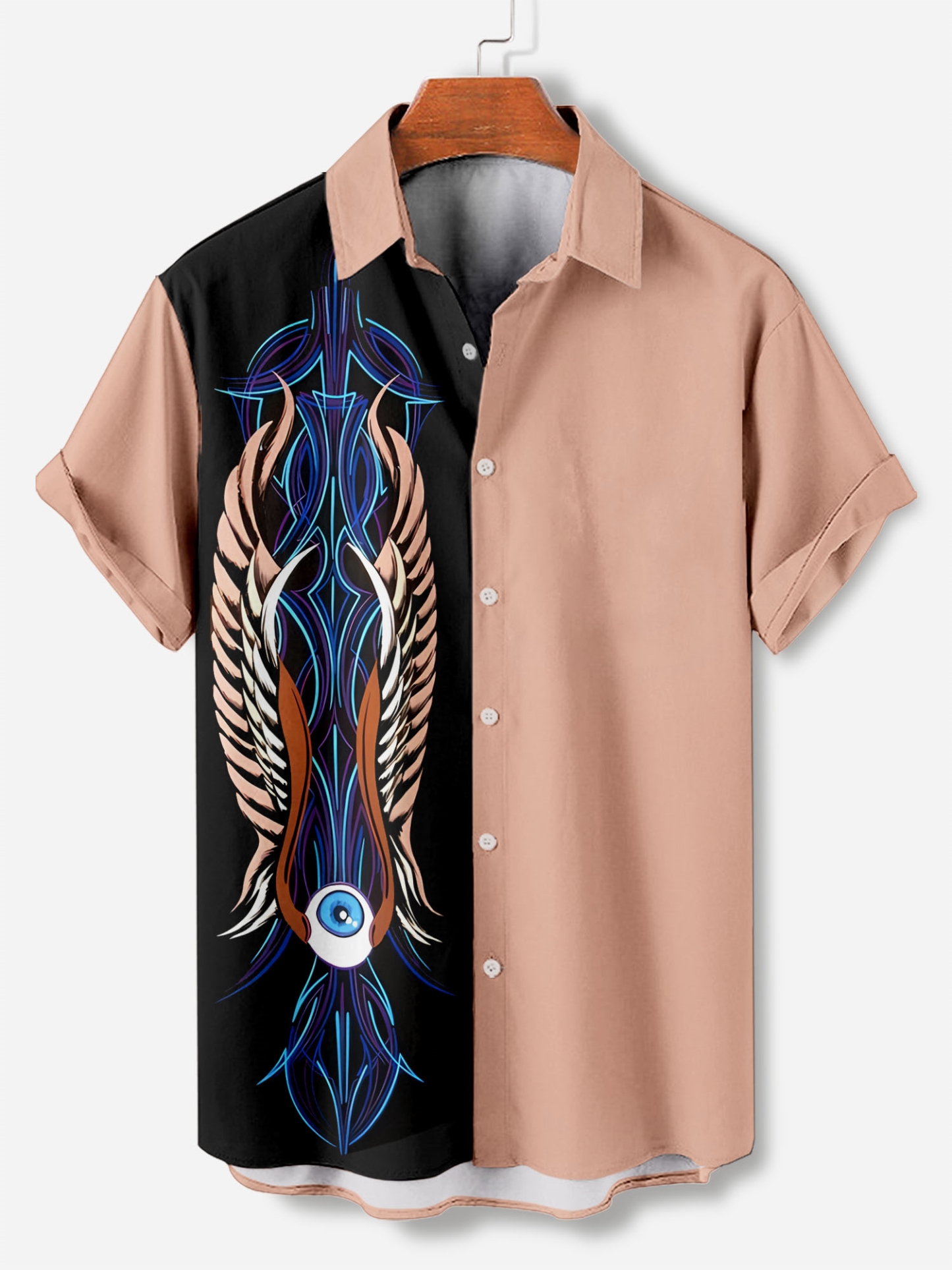 Men's Short Refreshing elegant hawaii Sleeve Shirt