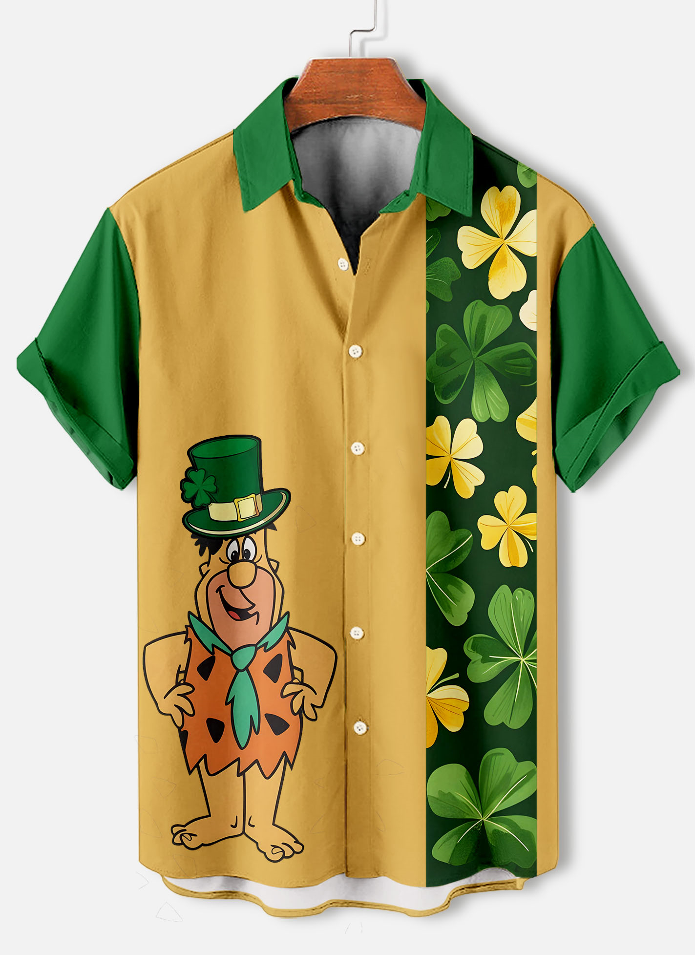 Men's St. Patrick's Day Themed Short Sleeve Shirt