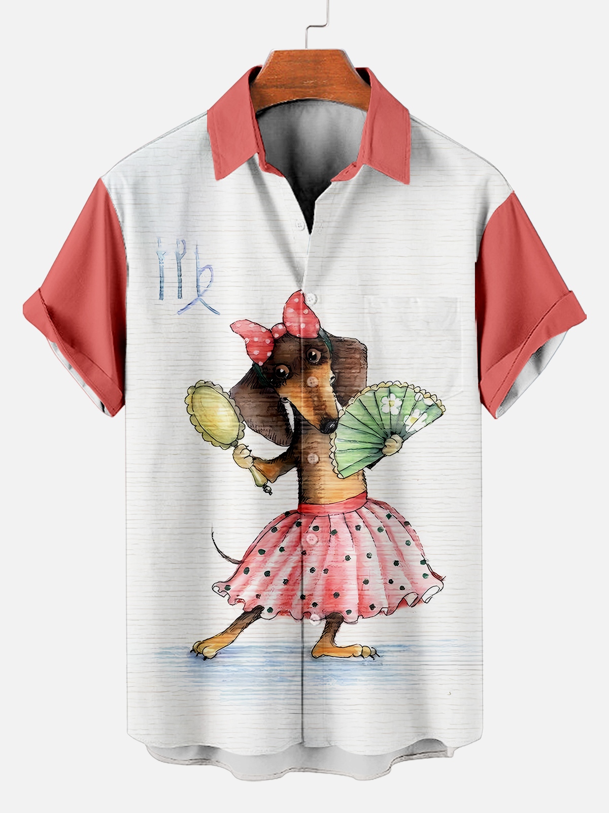 Retro Fun Pattern Short Sleeve Shirt