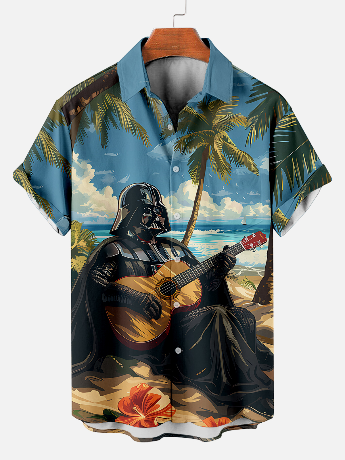 [Copy]Men's Vintage Witch Oil Painting Art Halloween Short Sleeve Shirt