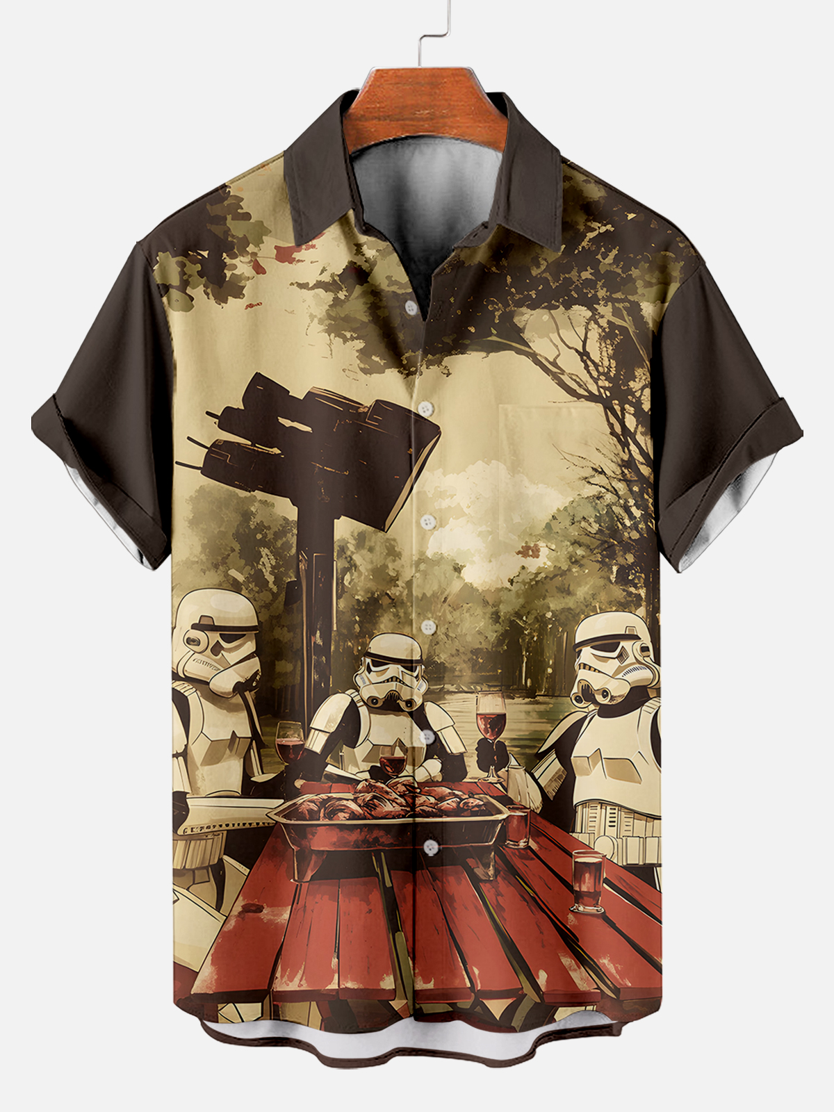 Men's Classic Movie Graphic Short Sleeve Shirt