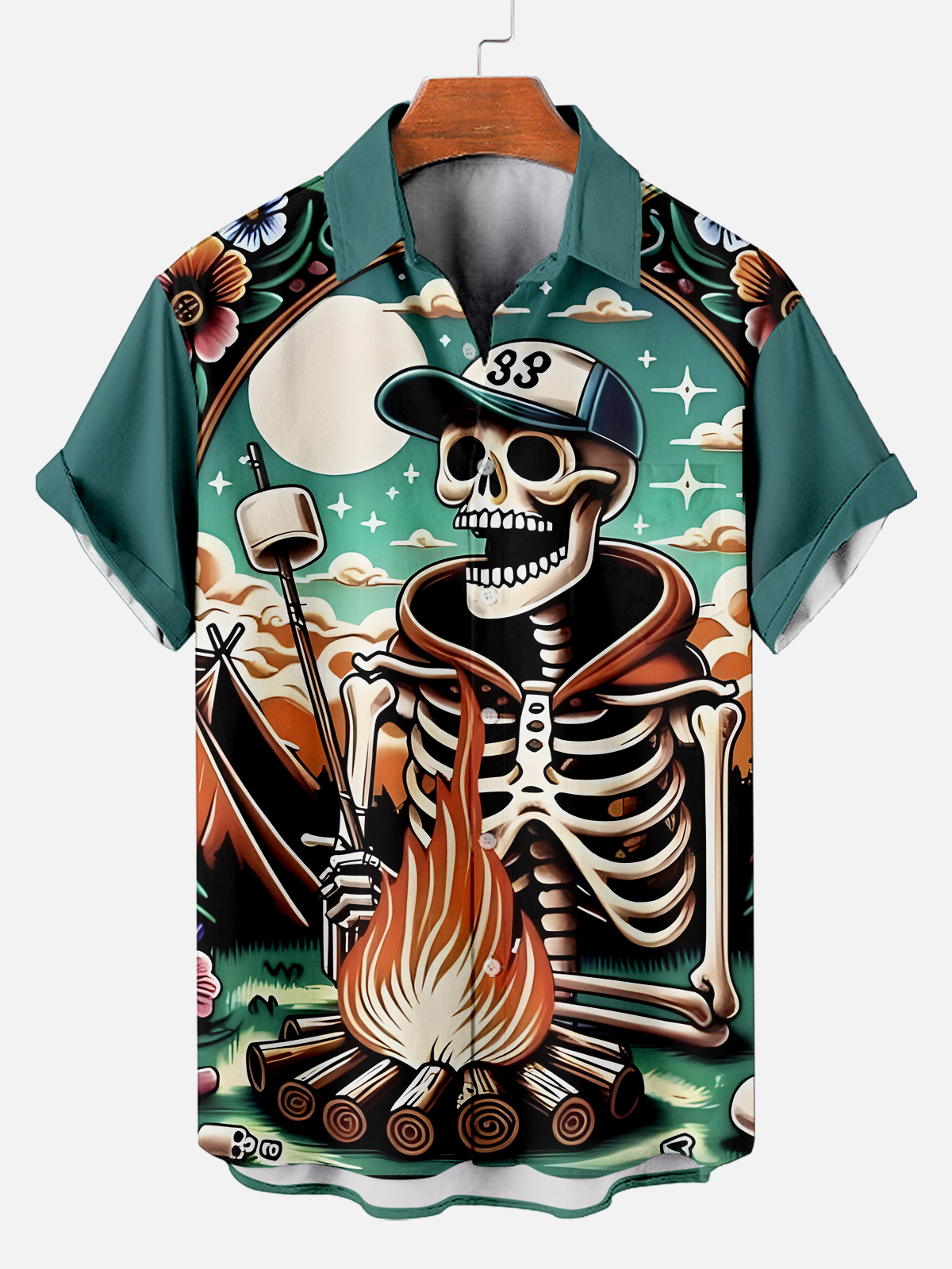 Men's Day of the Dead Graphic Short Sleeve Shirt