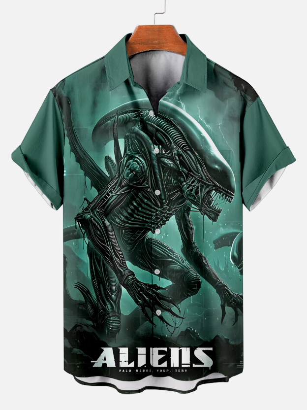 Men's Classic Movie Graphic Short Sleeve Shirt