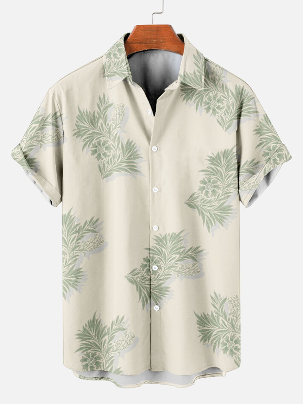 Men's Short Refreshing elegant hawaii Sleeve Shirt