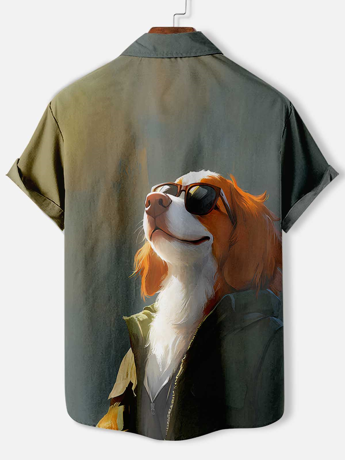 Men's Fun Cartoon Graphic Short Sleeve Shirt