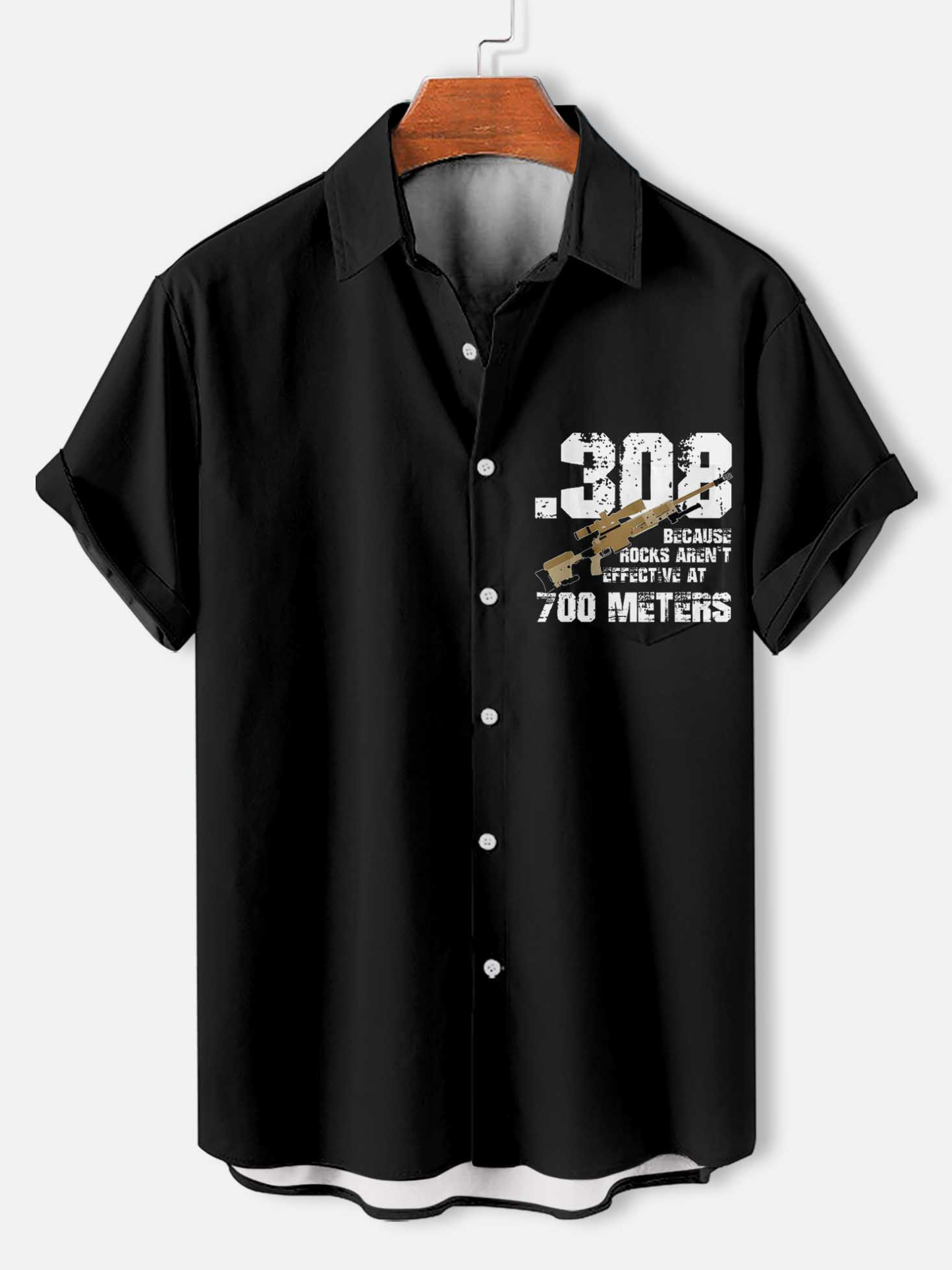 Men's Slogan Short Sleeve Shirt