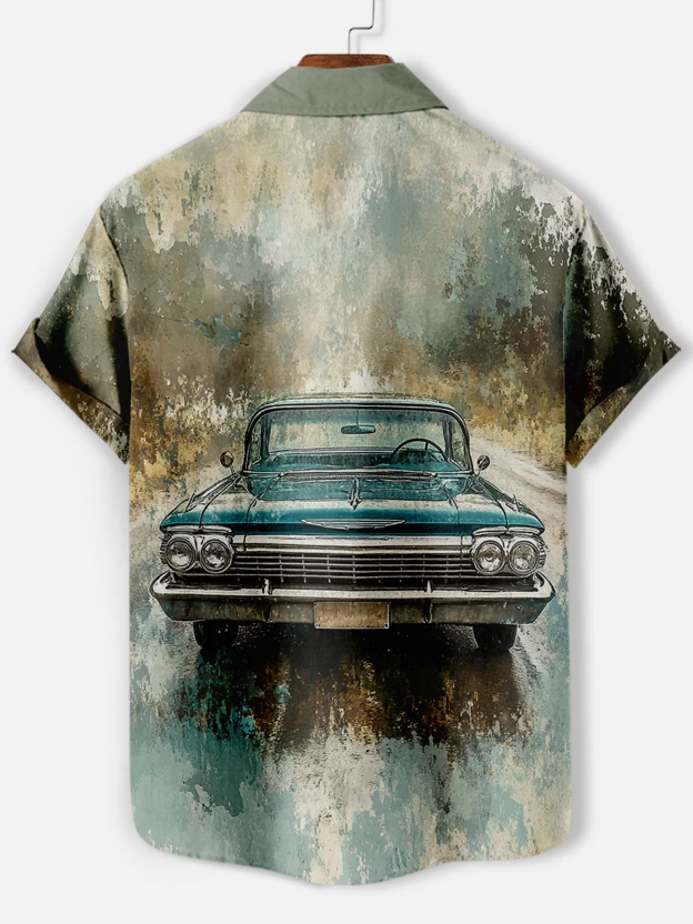 Men's Car Graphic Short Sleeve Shirt