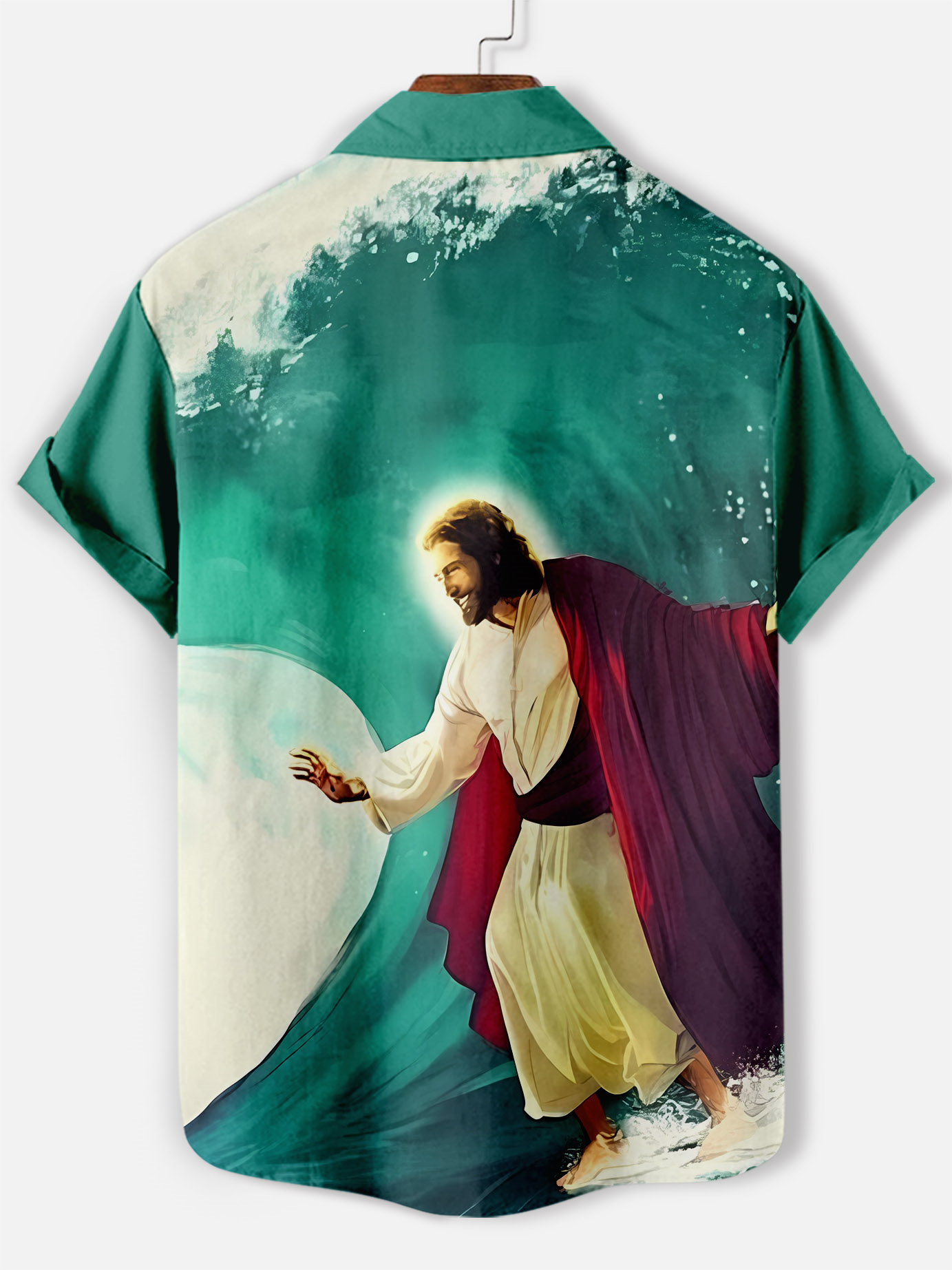 Men's Faith Jesus Graphic Illustration Short Sleeve Shirt