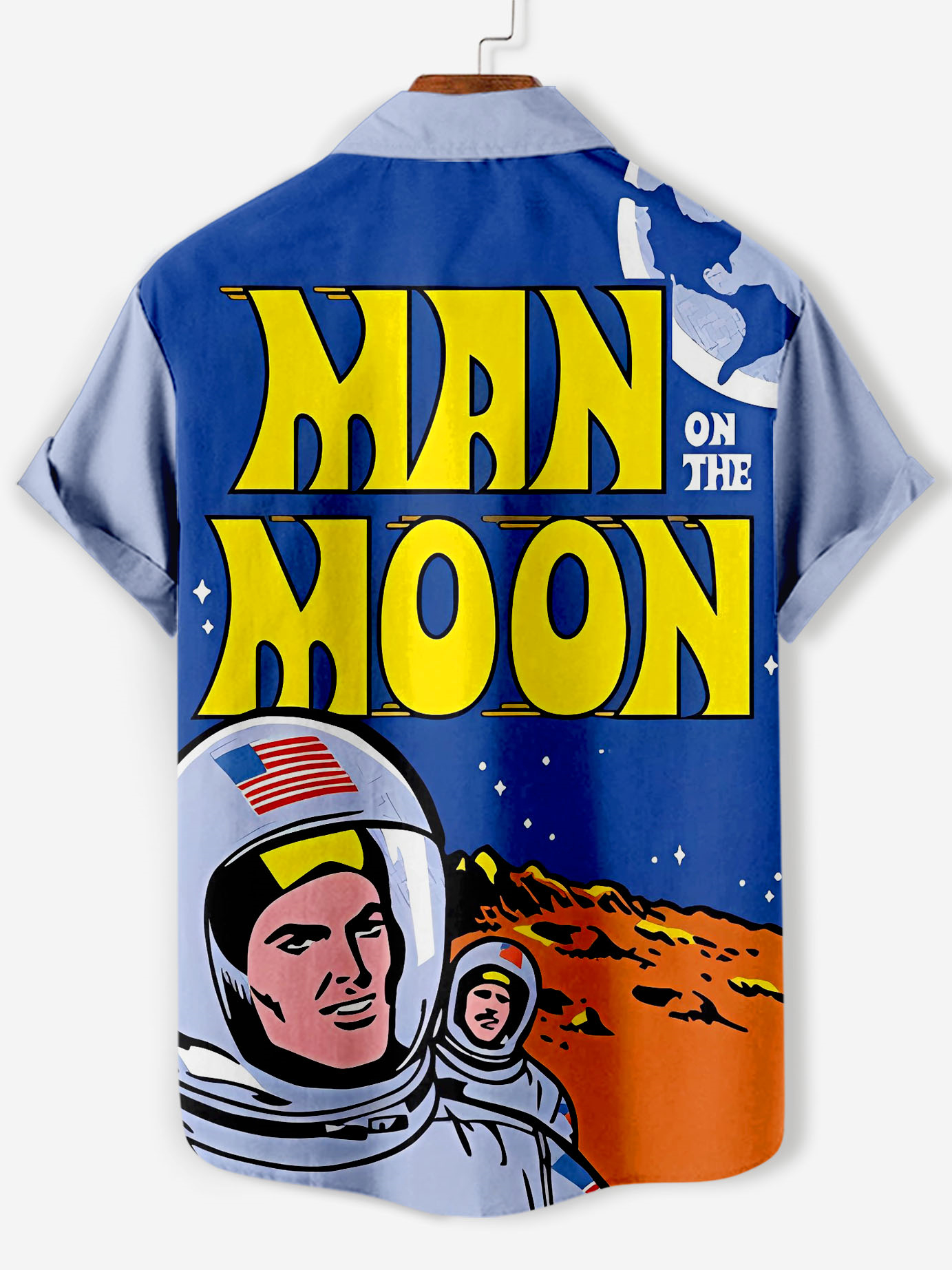 Men's Vintage Magazine Style Short Sleeve Shirt