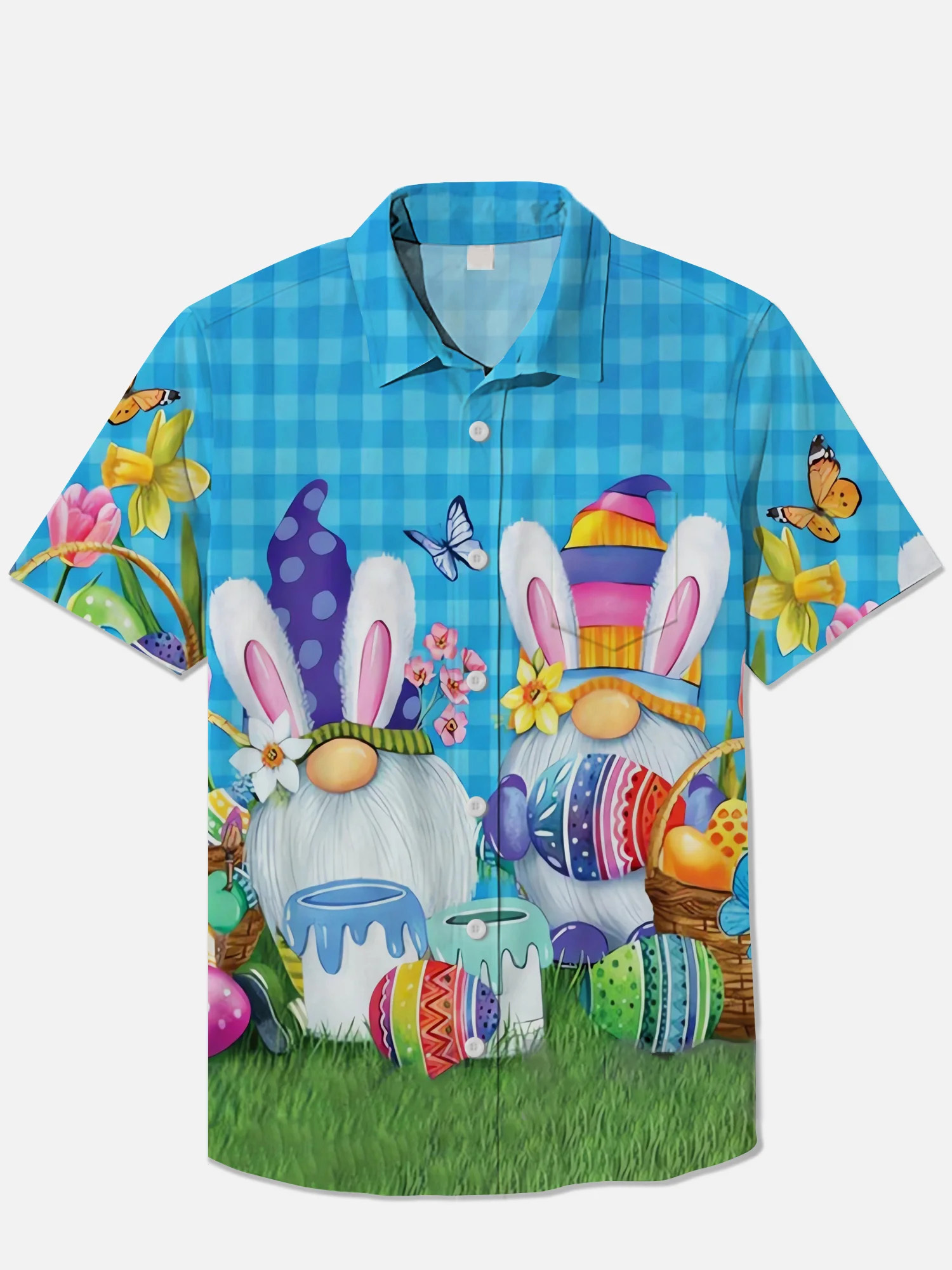 Men's Short Refreshing elegant hawaii Sleeve Shirt