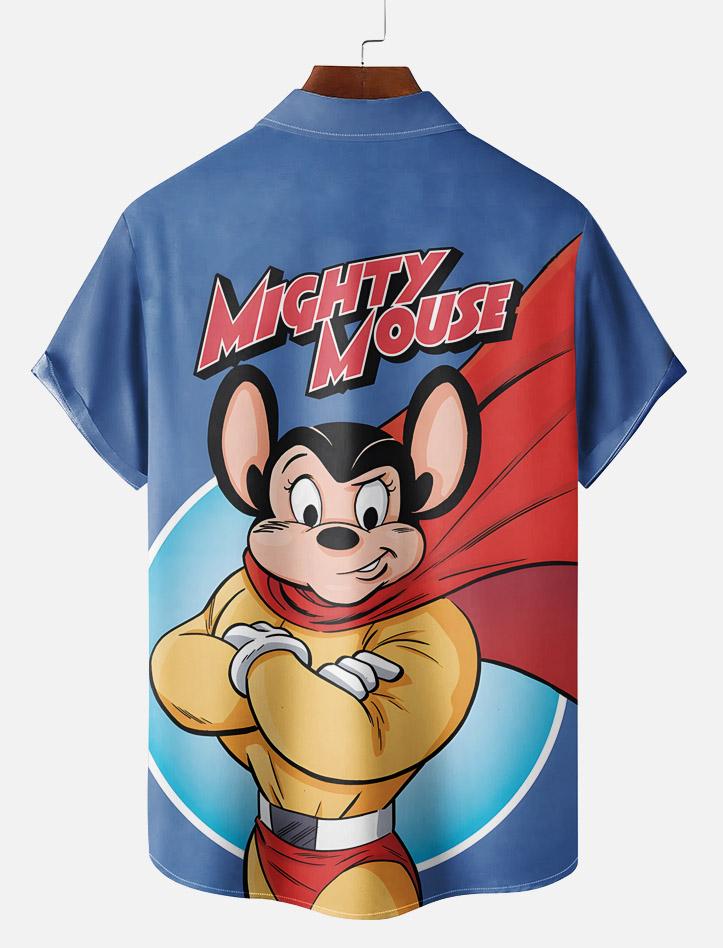 Classic Cartoon pattern short sleeved shirt