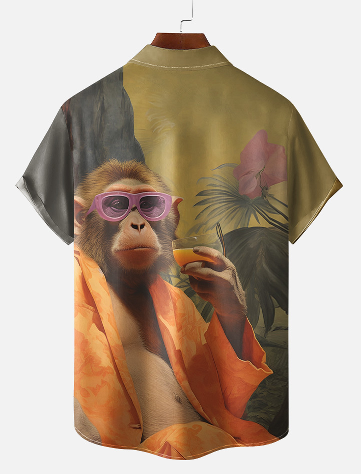 Animal Graphic Short Sleeve Shirt