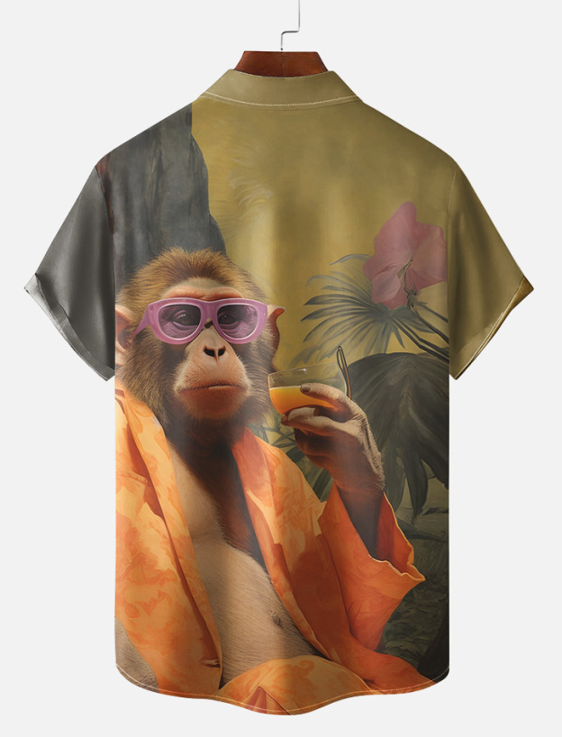 Animal Graphic Short Sleeve Shirt