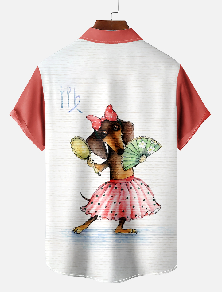 Retro Fun Pattern Short Sleeve Shirt