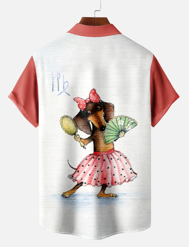 Retro Fun Pattern Short Sleeve Shirt