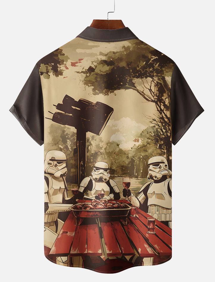 Men's Classic Movie Graphic Short Sleeve Shirt