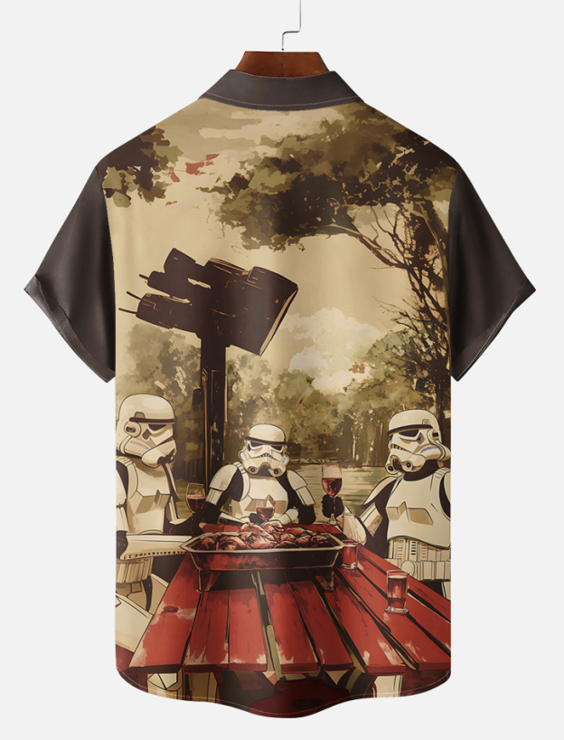 Men's Classic Movie Graphic Short Sleeve Shirt