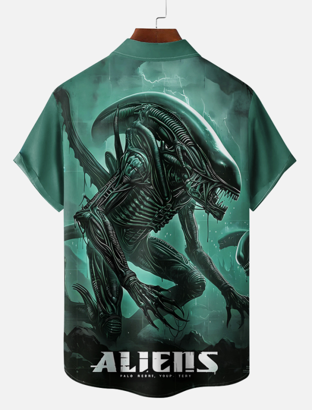 Men's Classic Movie Graphic Short Sleeve Shirt