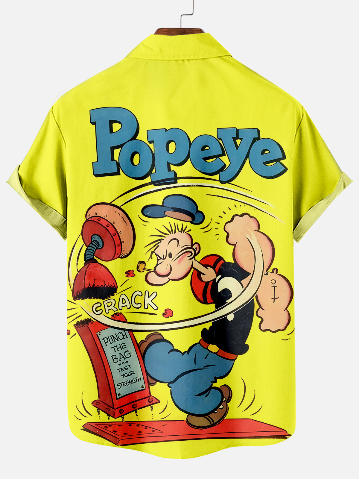Men's Retro Cartoon Graphic Short Sleeve Shirt