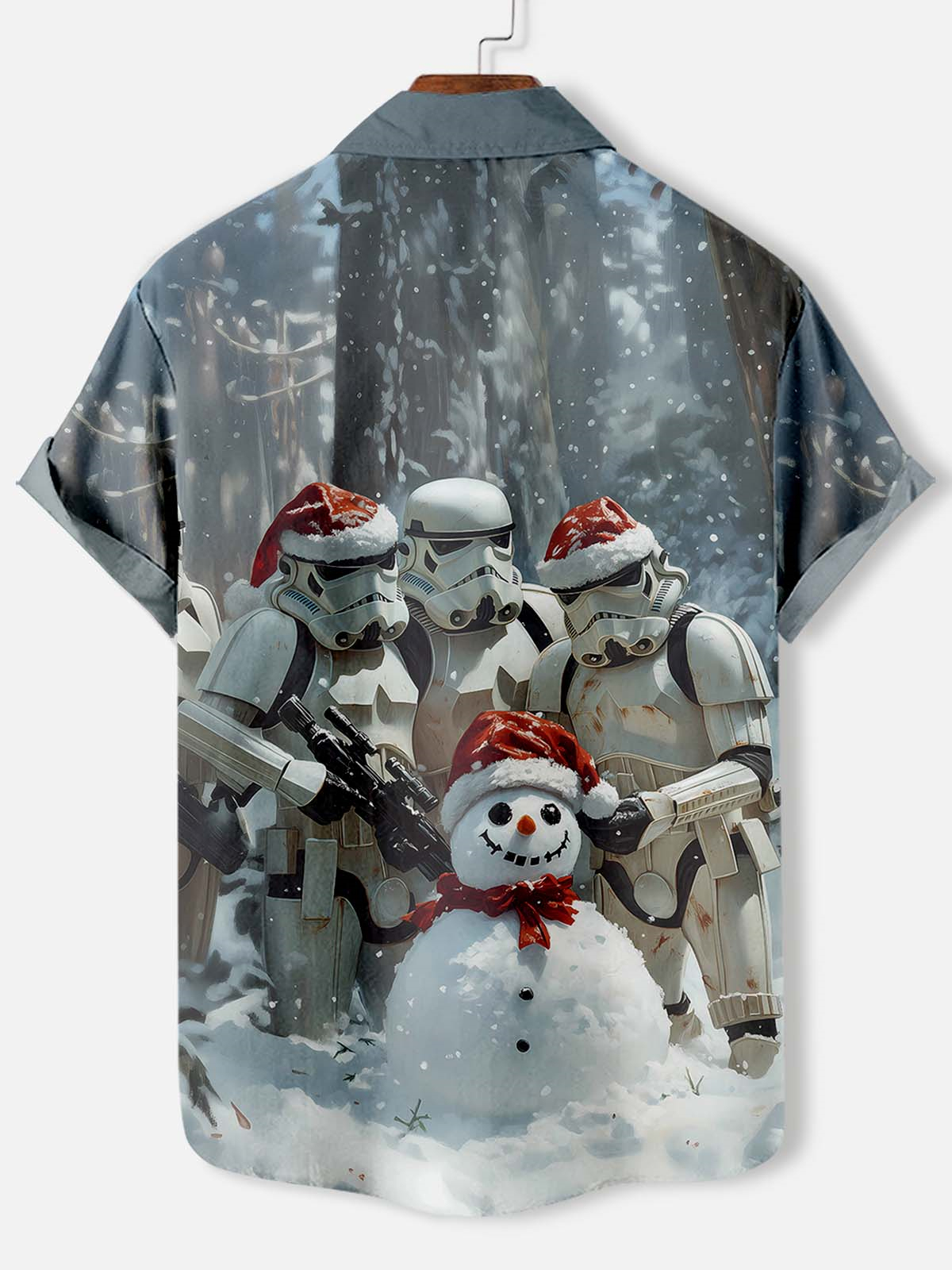 Men's Classic Movie Christmas Graphic Short Sleeve Shirt