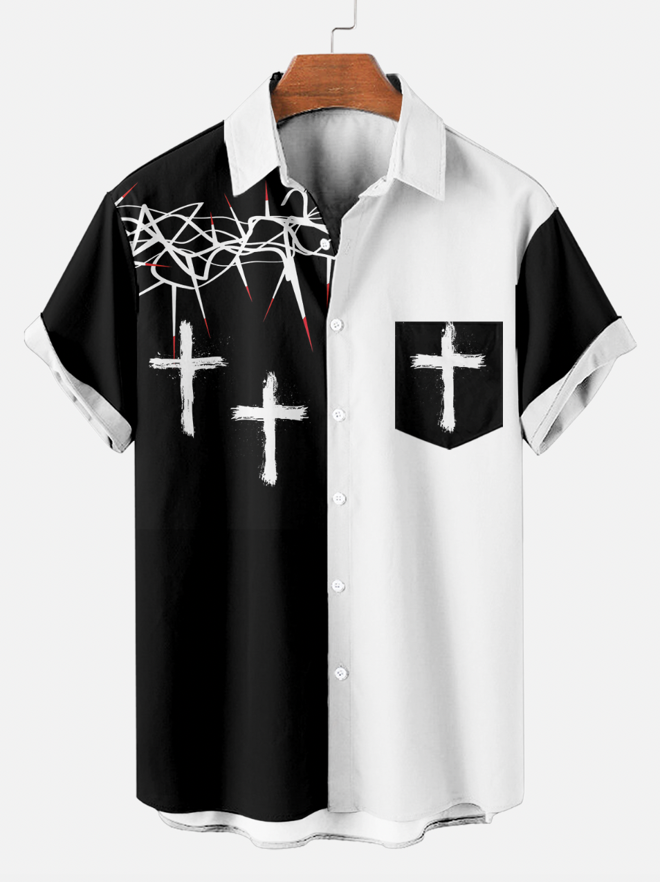 MEN'S MEMORIAL DAY FAITH PRINT SHORT SLEEVE SHIRT