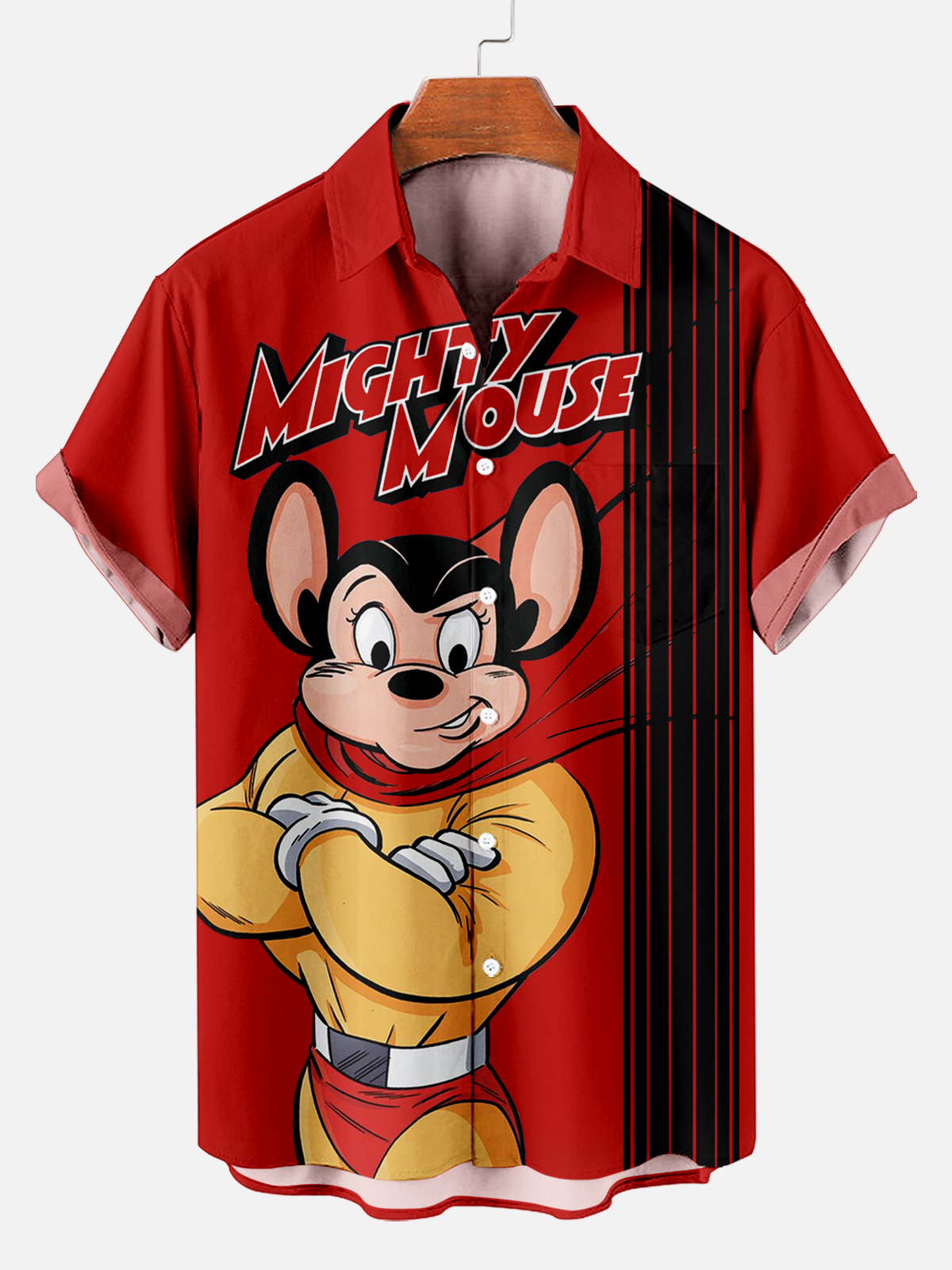 Classic Cartoon pattern short sleeved shirt
