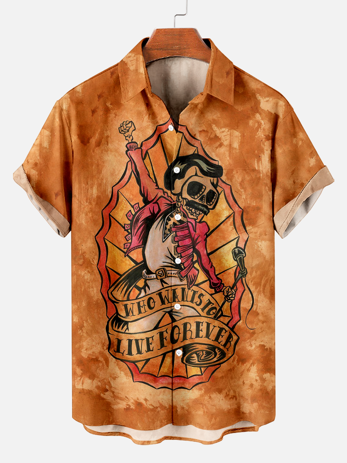 Men's Hawaiian Fun Little Yellow Duck Holiday Casual Short Sleeve Shir