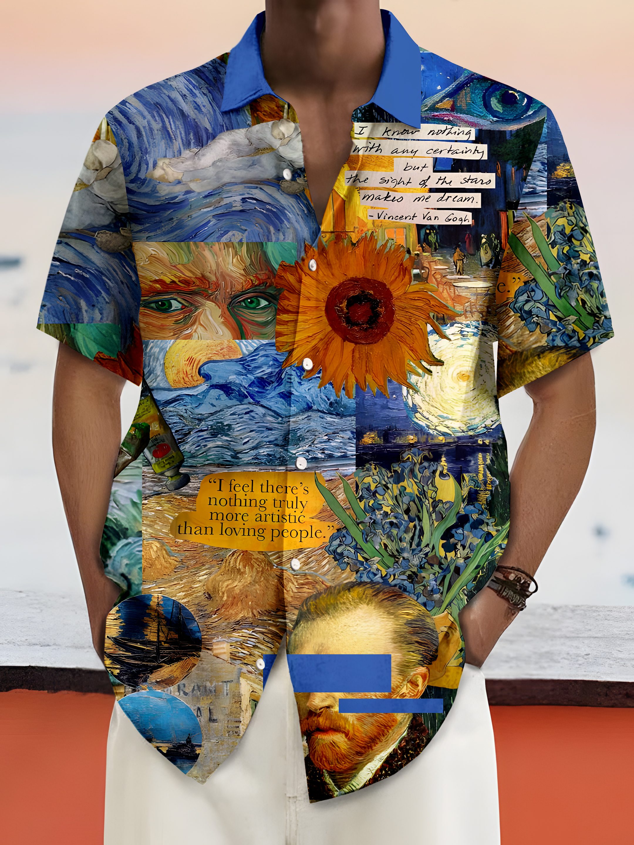 Men's Art Illustration Short Sleeve Shirt