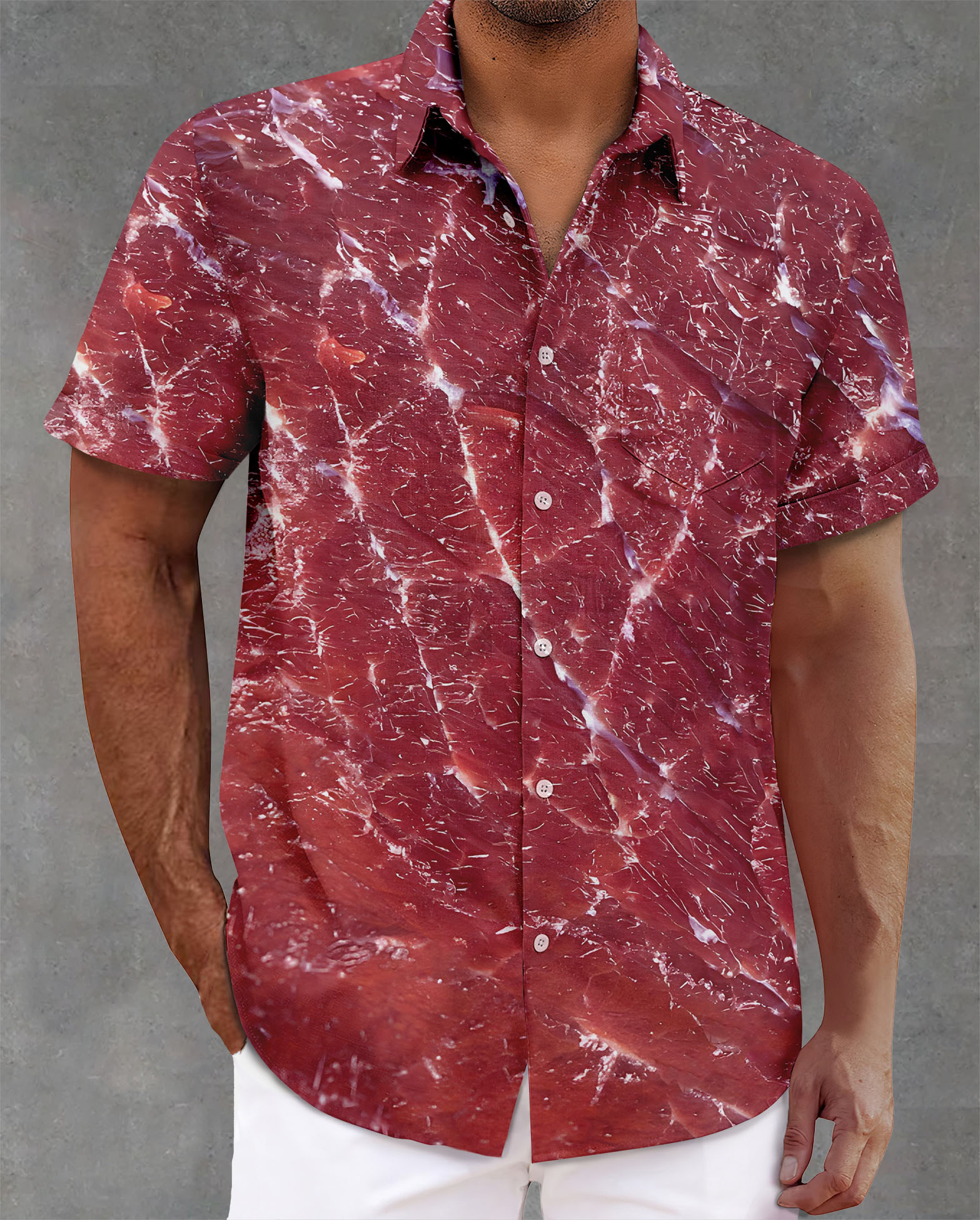 Men's Food Graphic Short Sleeve Shirt