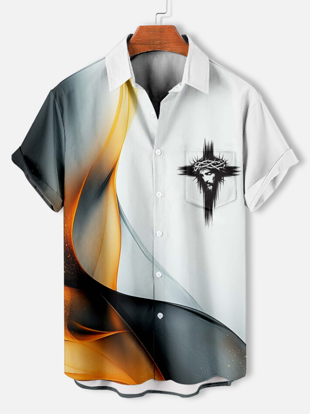 Men's Faith Cross Graphic Short Sleeve Shirt