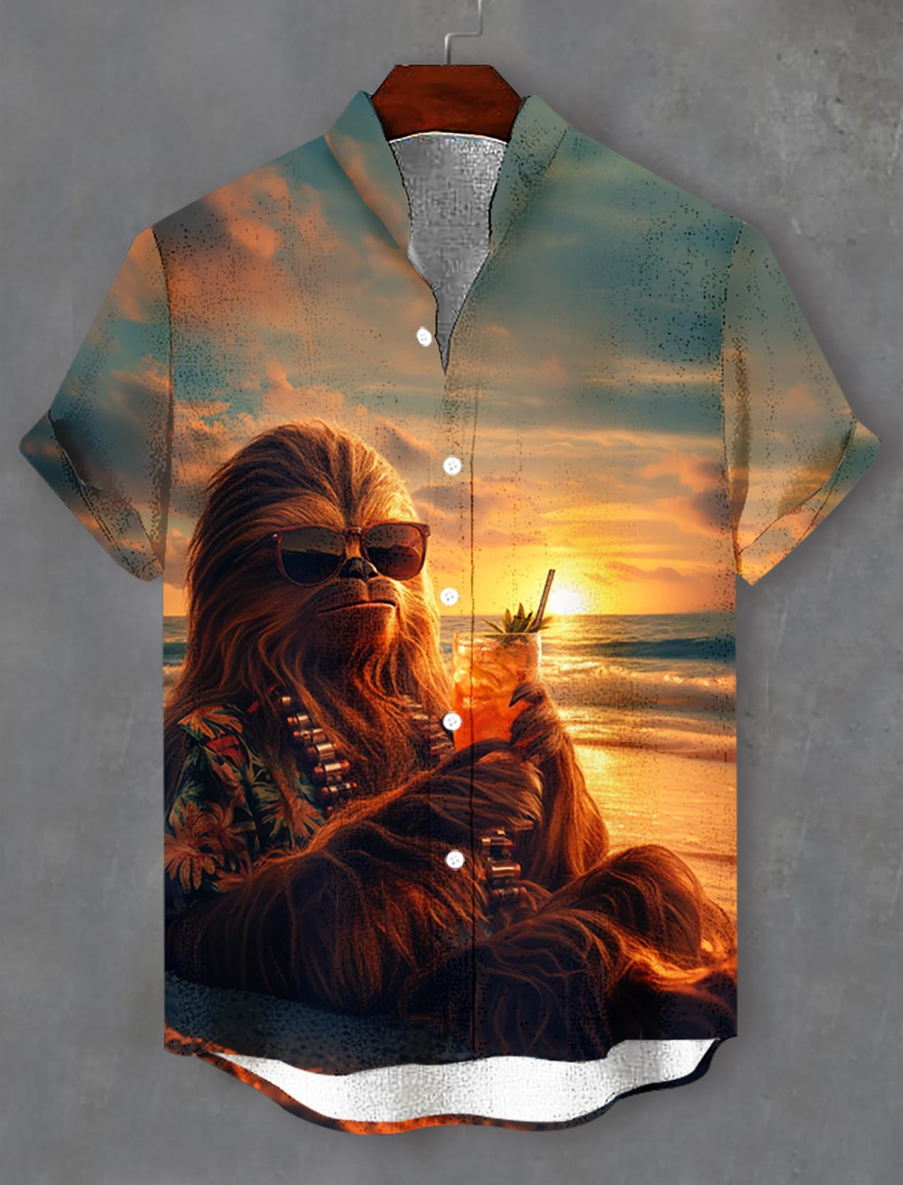 Men's Classic Movie Graphic Short Sleeve Shirt