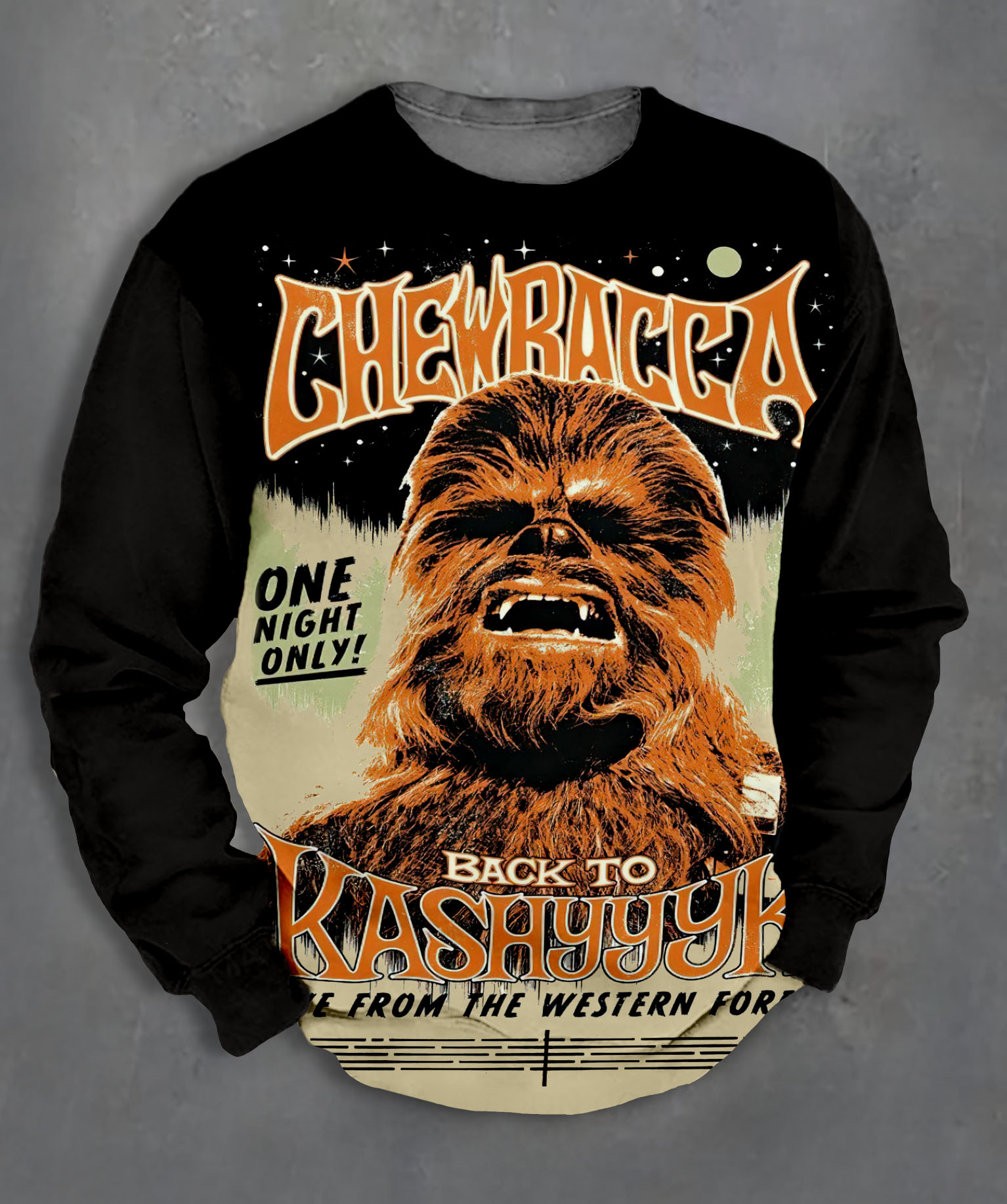 Men's Casual Classic Movie Graphic Long Sleeve Sweater