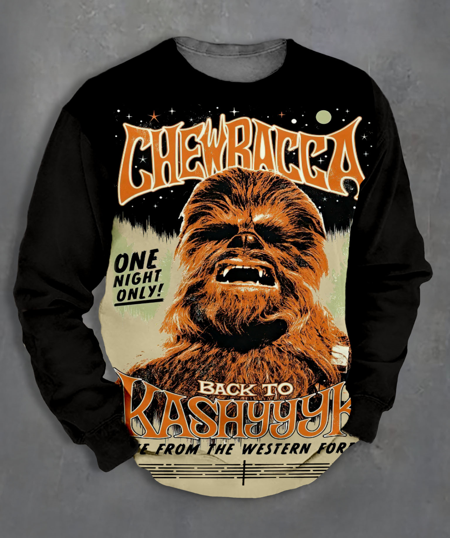 Men's Casual Classic Movie Graphic Long Sleeve Sweater