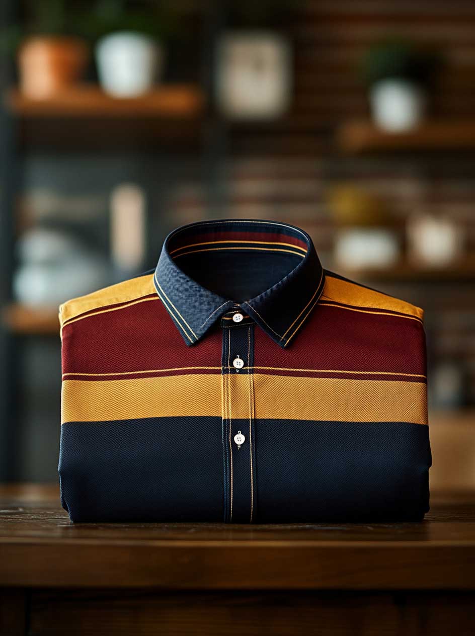 Men's Business Casual Button-Down Shirt