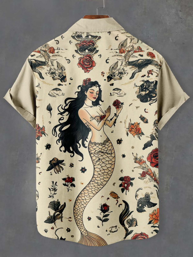 Men's Marine Life Graphic Short Sleeve Shirt