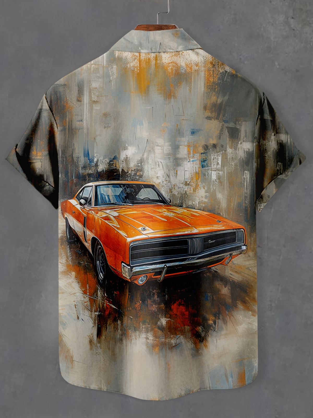 Men's Car Graphic Short Sleeve Shirt