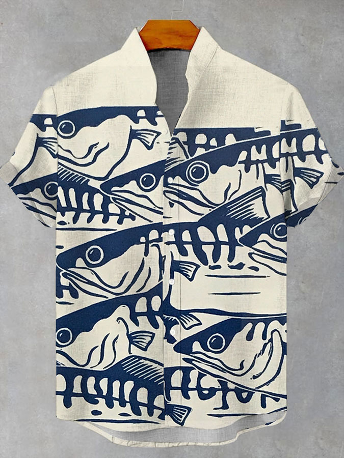 Ocean Creature Graphic Short Sleeve Shirt