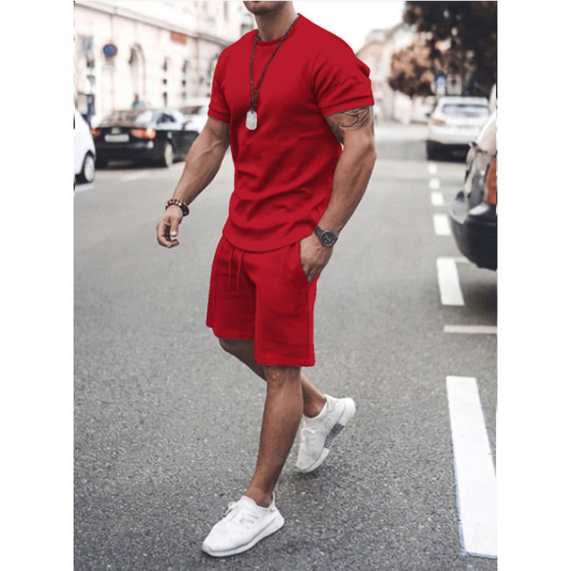 Men's Fashion Short Sleeve Suit 8 Colors