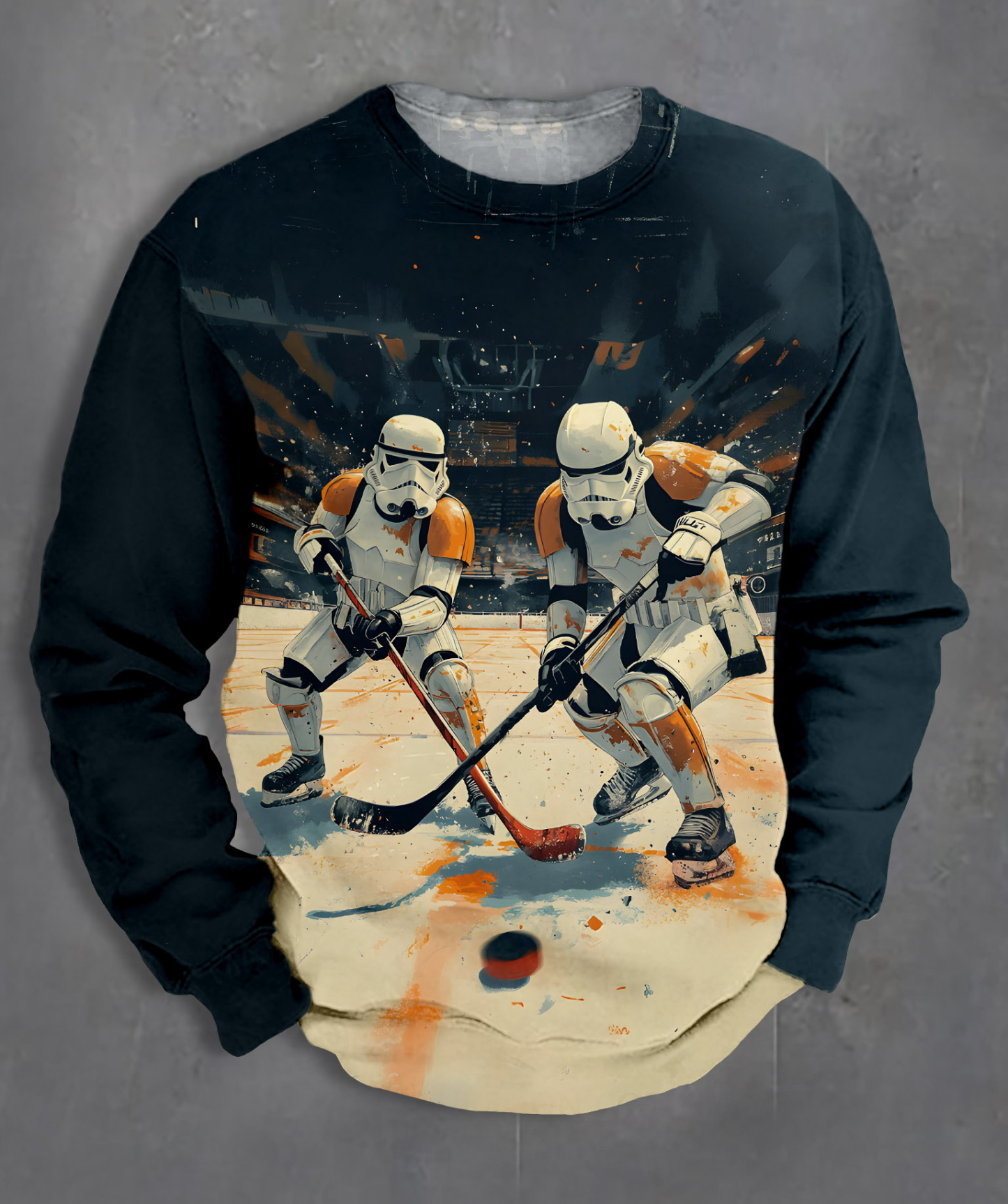 Men's Casual Classic Movie Graphic Long Sleeve Sweater