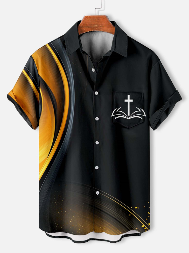 Men's Faith Cross Graphic Short Sleeve Shirt