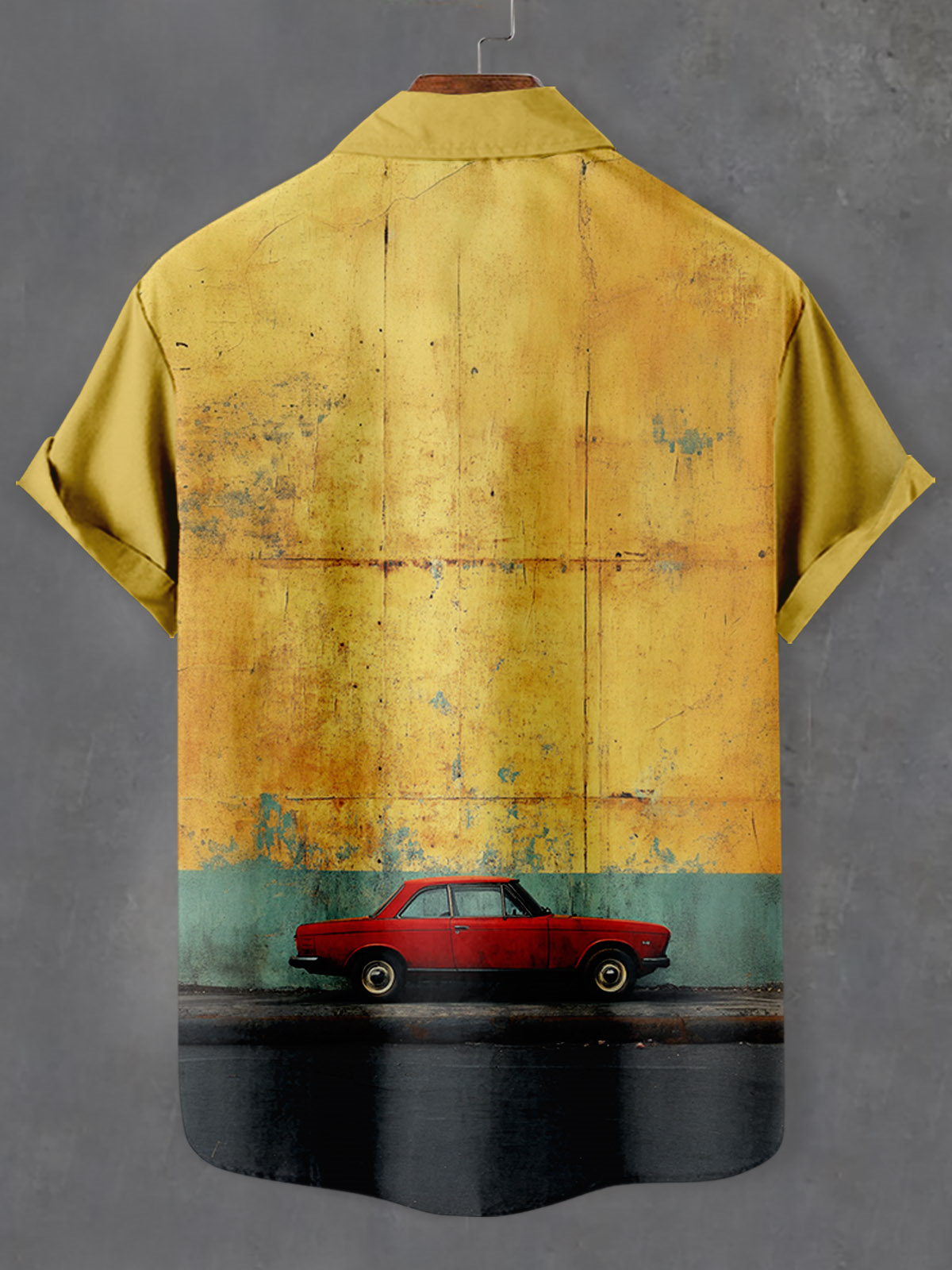 Men's Car Graphic Short Sleeve Shirt