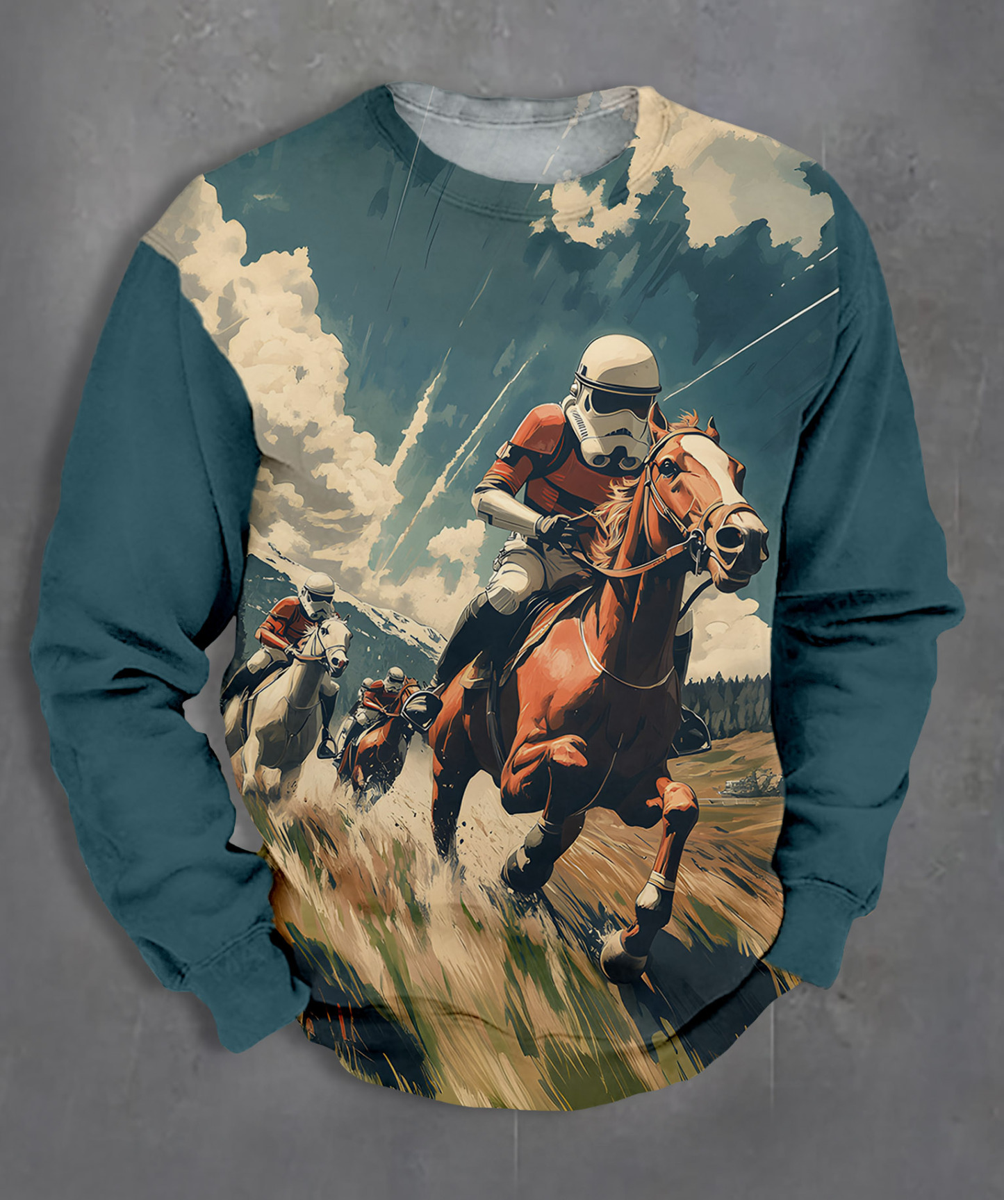 Men's Casual Classic Movie Graphic Long Sleeve Sweater