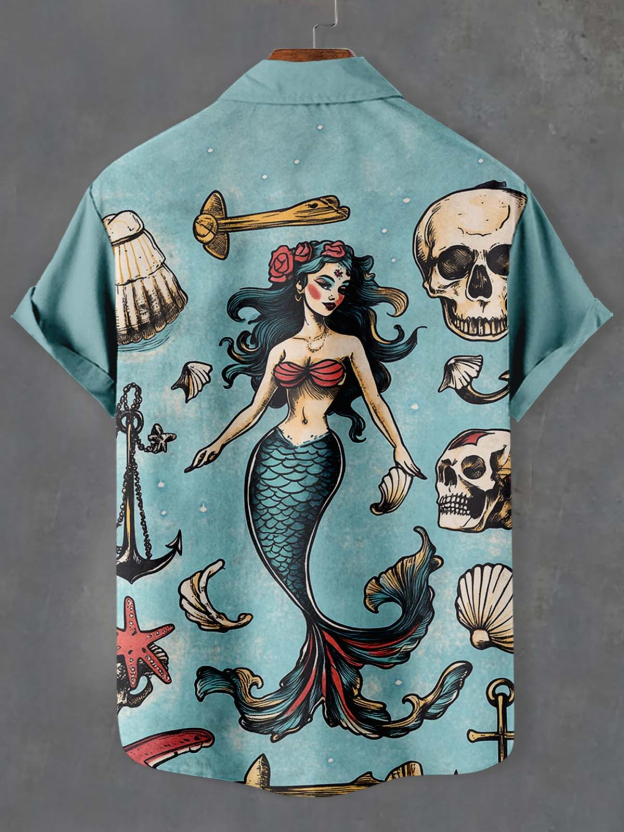 Men's Marine Life Graphic Short Sleeve Shirt