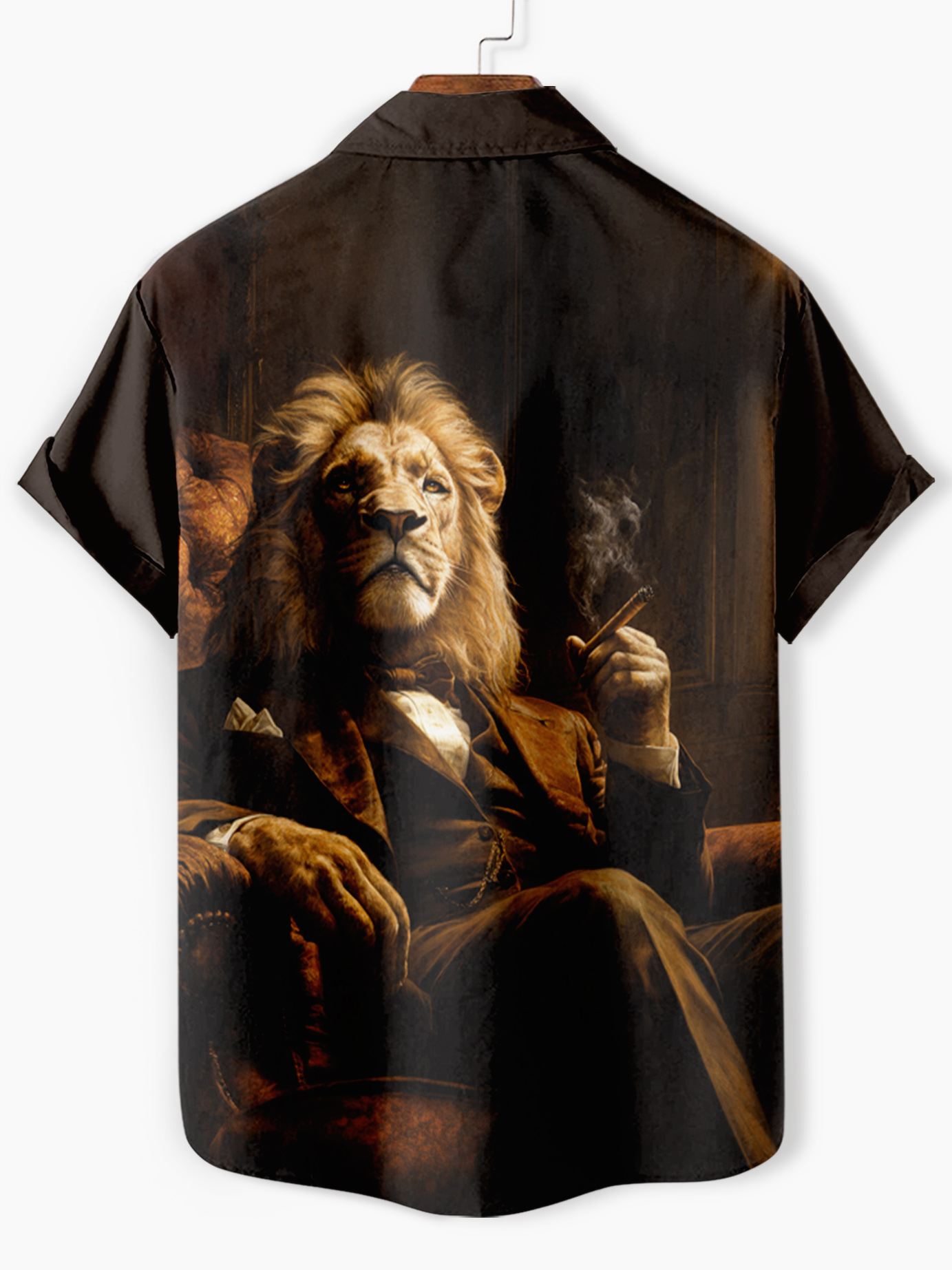Men's Classic Movie Godfather Animal Fun Graphic Short Sleeve Shirt