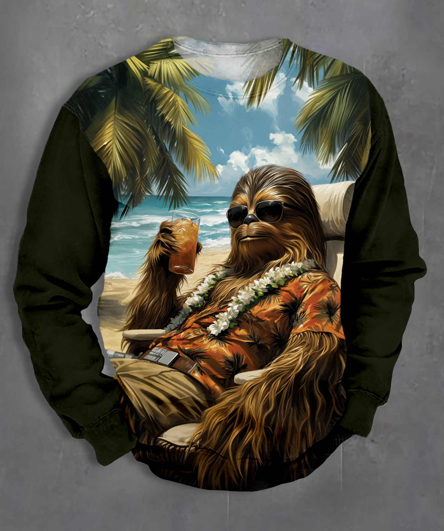 Men's Casual Classic Movie Graphic Long Sleeve Sweater