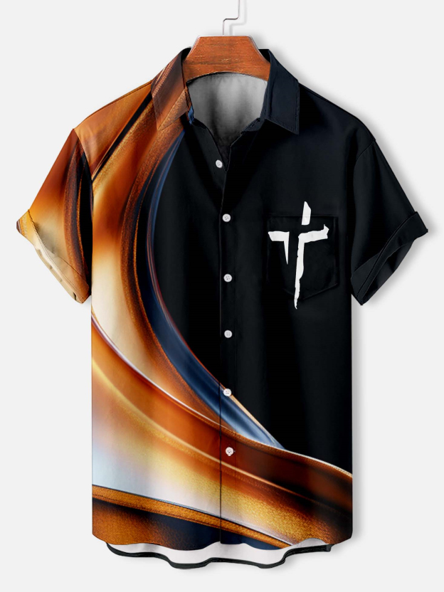 Men's Faith Cross Graphic Short Sleeve Shirt